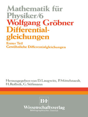 cover image of Differentialgleichungen